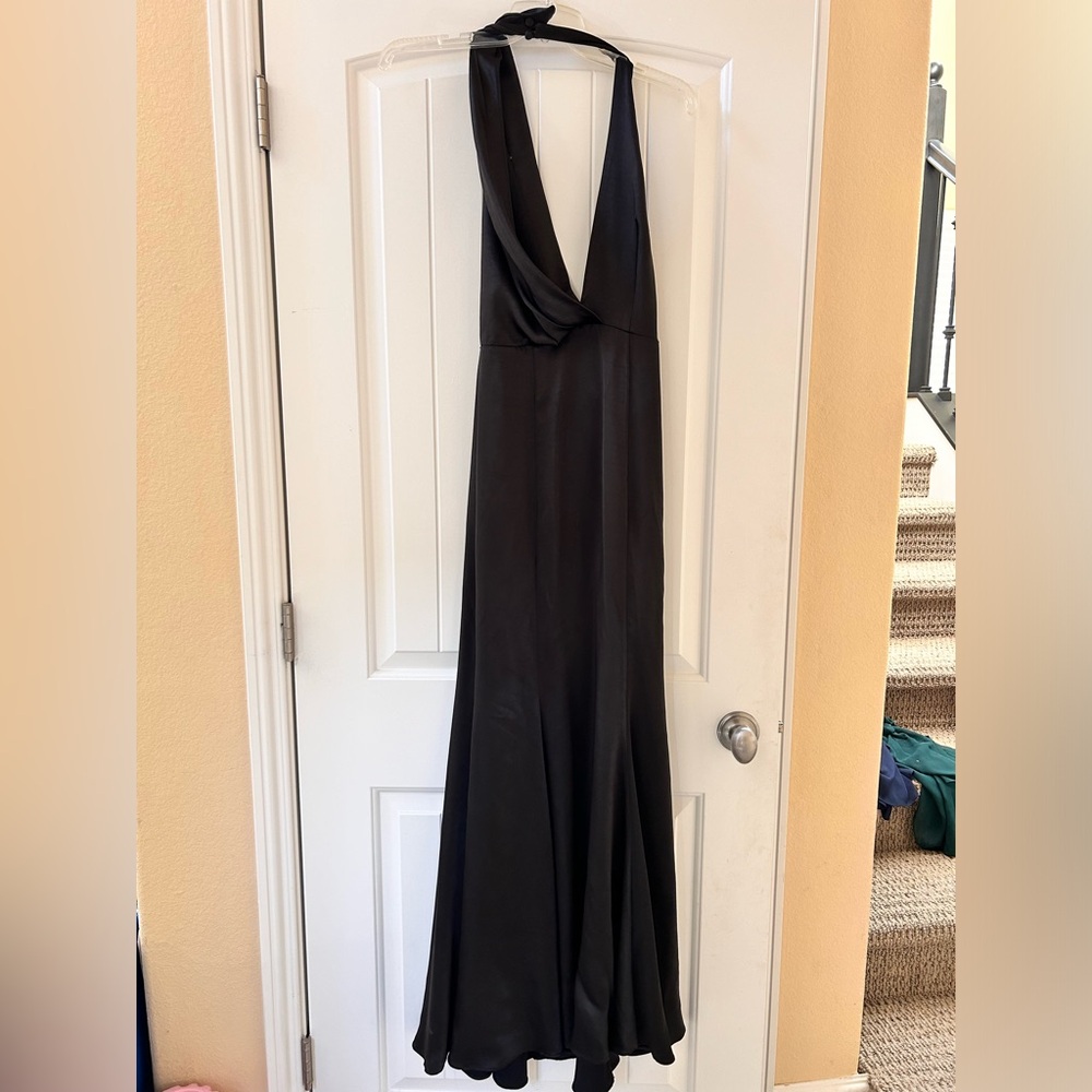Fame and Partners Black Halter Dress